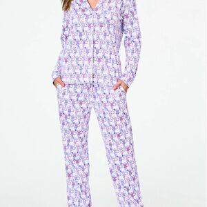 Roller Rabbit Cheer Monkey Long Sleeve Polo Pjs